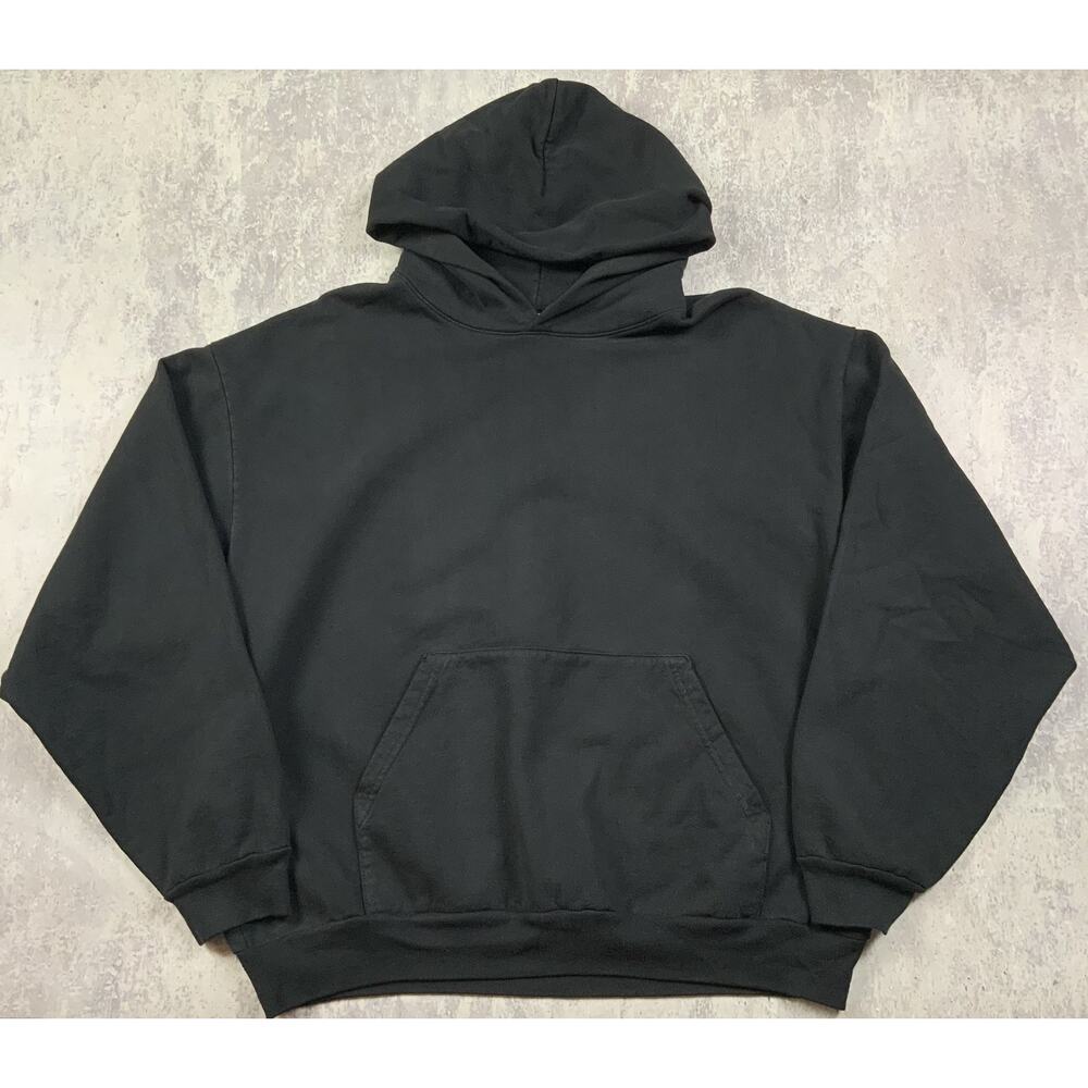 Los Angeles Apparel Hoodie Mens XL Black Heavy Oversized 14oz Pullover Made USA